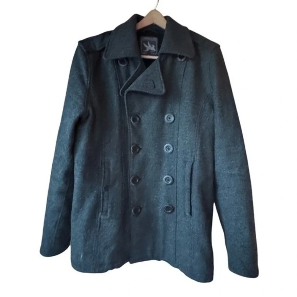 I. Spiewak & Sons Peacoat Wool Grey Thinsulate Men's Size Large Stadium